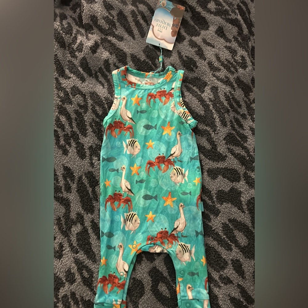 Posh Peanut x The Little Mermaid romper